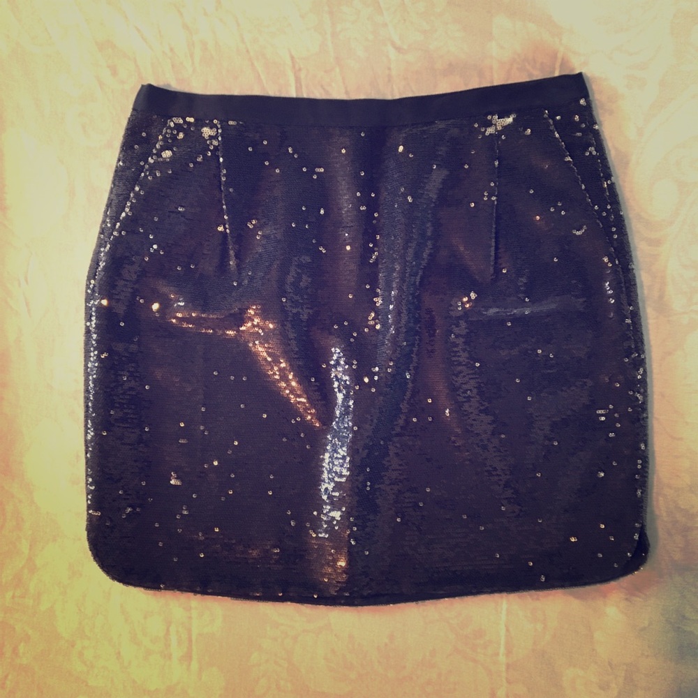 Sequin mini skirt